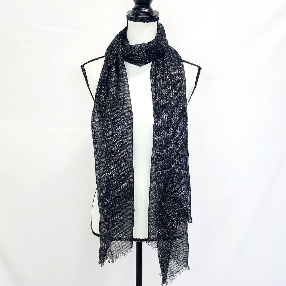 Women's Fashion Sparkling Lightweight Semi-Sheer Scarf